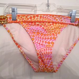 Trina Turk Bikini Bottom with Gold Bling